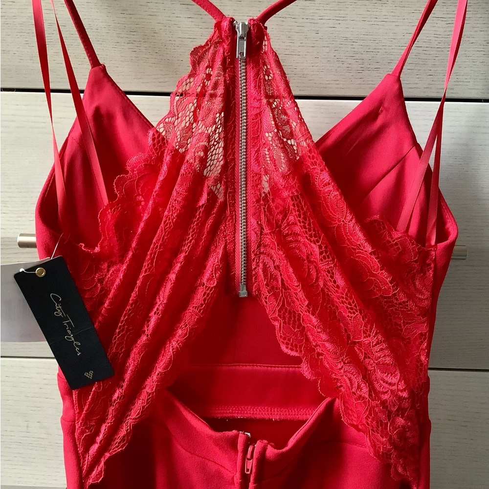 CITY TRIANGLES JUNIORS RED DRESS - SIZE 5 - Picture 3 of 7